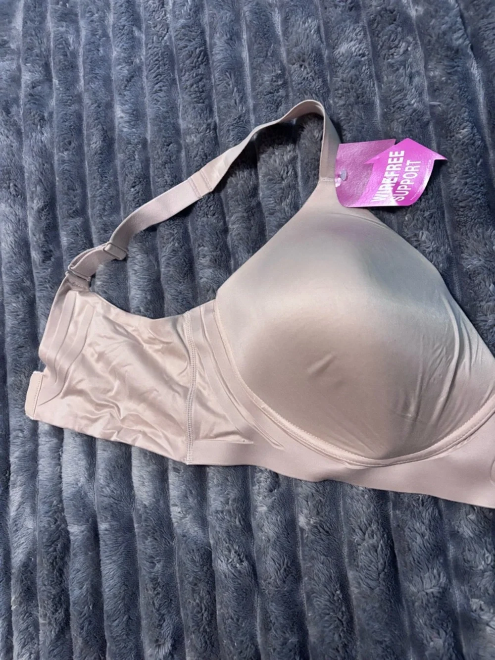 NWT Bali Comfort Seamless Nude T-Shirt Bra - Light Beige Size XL- see size chart - Picture 2 of 14